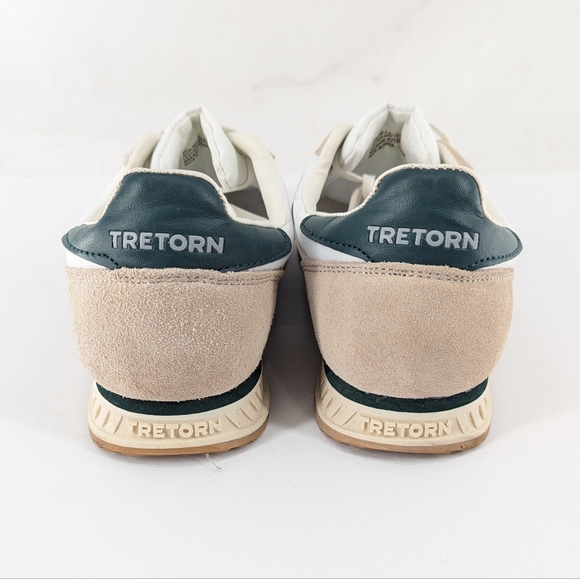 Tretorn Rawlins Low Top Sneakers Beige / Green Size 9 - Picture 7 of 10